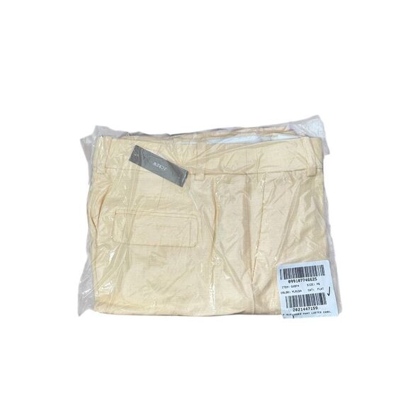 NWT J CREW Petite cuffed wide-leg trouser in luster canvas in Sweet Meringue - Picture 8 of 8